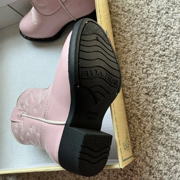Canyon Trails Girls pink Cowboy boots - Picture 2 of 6